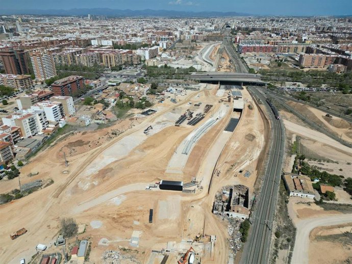 Obras del canal de acceso de València
