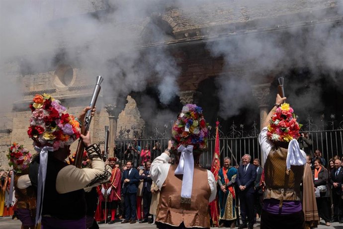 El presidente del Gobierno de Aragón, en la celebración del Primer Viernes de Mayo, en Jaca (Huesca).