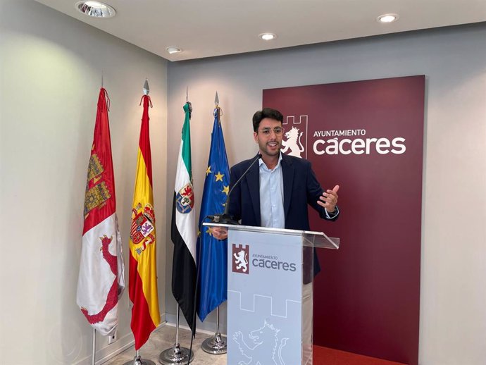 Ángel Orgaz, portavoz del gobierno local en el Ayuntamiento de Cáceres