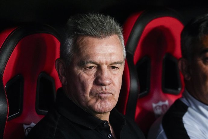 Javier Aguirre, head coach of RCD Mallorca, looks on during the Spanish league, LaLiga EA Sports, football match played between Sevilla FC and RCD Mallorca at Ramon Sanchez-Pizjuan stadium on April 22, 2024, in Sevilla, Spain.