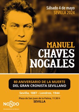 Cartel del homenaje a Manuel Chaves Nogales