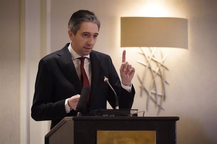 Simon Harris, primer ministro de Irlanda.