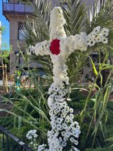 Foto: València se engalana con flores, plantas e incluso juegos de agua y luz con cerca de un centenar de Cruces de Mayo