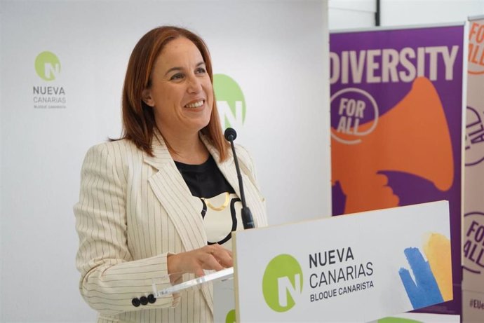 Lorena López, candidad de NC en la coalición de Sumar a las elecciones europeas del 9 de junio