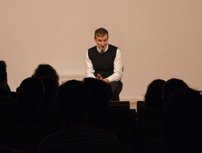 Un momento de la representación de 'El corazón delator'