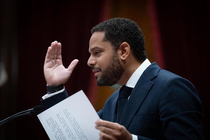 Archivo - El candidato de Vox a las elecciones catalanas, Ignacio Garriga, en una imagen de archivo.