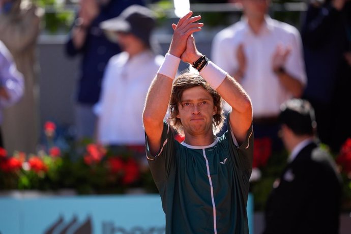 Andrey Rublev en el Mutua Madrid Open