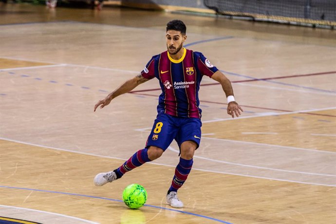 Archivo - Adolfo Fernandez of Fc Barcelona during the LNFS match between  Fc Barcelona and Inter FS. Movistar at Palau Blaugrana on October 21, 2020 in Barcelona, Spain.