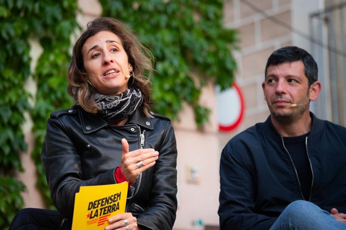 Estrada y Pellicer en el acto de este viernes en Mataró (Barcelona)