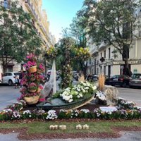 La falla Maestro Gozalbo-Conde Altea gana de nuevo el concurso de Cruces de Mayo con su creación dedicada a l'Albufera