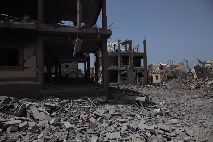 Edificios destruidos por los ataques israelíes en la Franja de Gaza