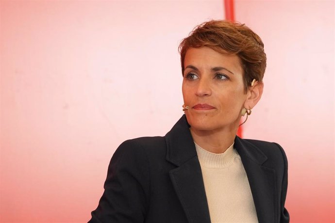 Archivo - La secretaria general del PSN, María Chivite.
