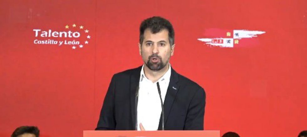 El secretario general del PSCyL, Luis Tudanca, este sábado en Salamanca
