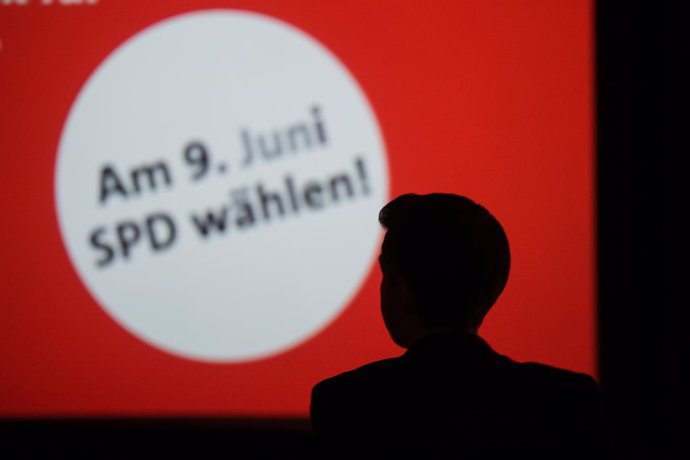 25 April 2024, Berlin: Kevin Kuehnert, General Secretary, walks to the stage during the presentation of the Social Democratic Party of Germany (SPD) European election campaign. The SPD opens the European election campaign with a major event in Hamburg on 