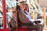 Foto: Felipe VI jura bandera 40 años después de su ingreso en la AGM con la Princesa Leonor como testigo