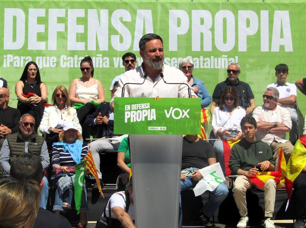 El presidente de Vox, Santiago Abascal