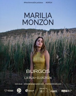 Concierto de Marilia Monzón el 11 de mayo en Burgos.