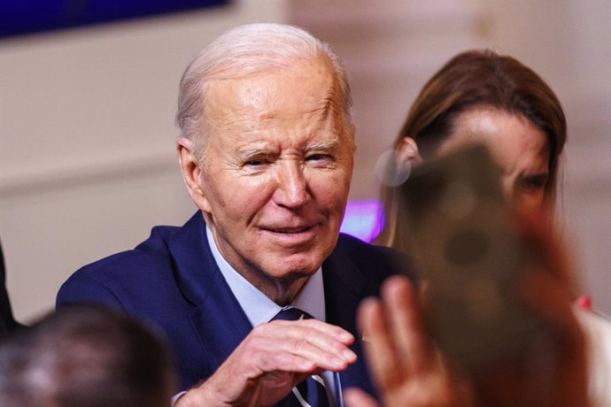 Archivo - WASHINGTON, D.C., April 5, 2024  -- U.S. President Joe Biden is pictured during an event at the White House in Washington, D.C., the United States, on April 4, 2024. U.S. President Joe Biden warned Israeli Prime Minister Benjamin Netanyahu on Th