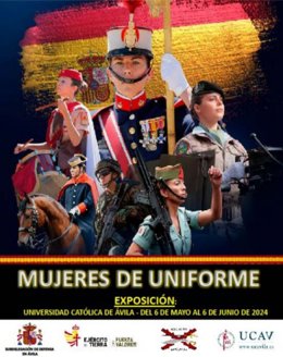 Cartel de la exposición 'Mujeres de uniforme'.