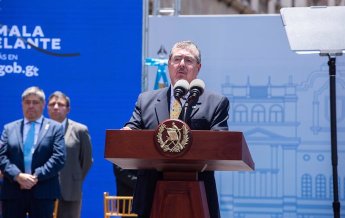 April 23, 2024, Guatemala City, Guatemala City, Guatemala: The president of Guatemala, BERNARDO AREVALO DE LEON, completed 100 days at the head of the Government, in which he has denounced several cases of corruption that occurred during the administratio