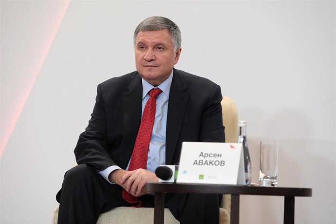 Archivo - El exministro del Interior de Ucrania Arsen Avakov durante el Foro de Seguridad de Kiev en 2021  (archivo)