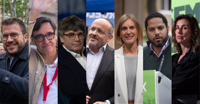 Representantes de los principales partidos en las elecciones del 12M
