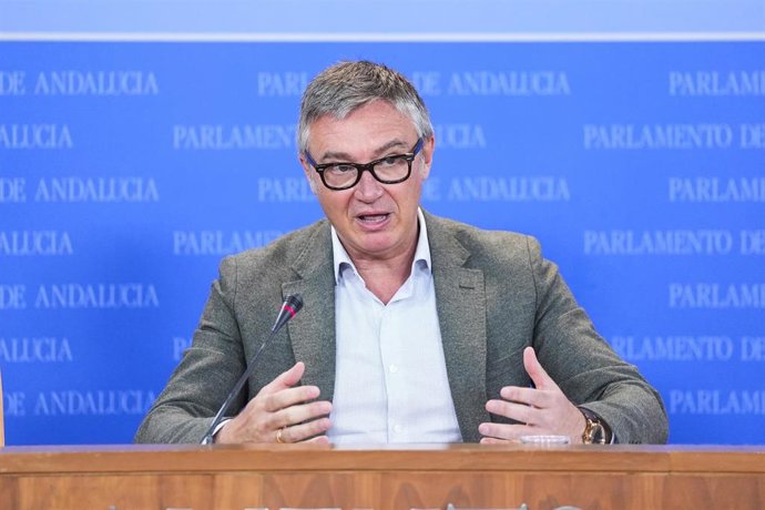 El portavoz de Vox en el Parlamento de Andalucía, Manuel Gavira, en una imagen de archivo. 