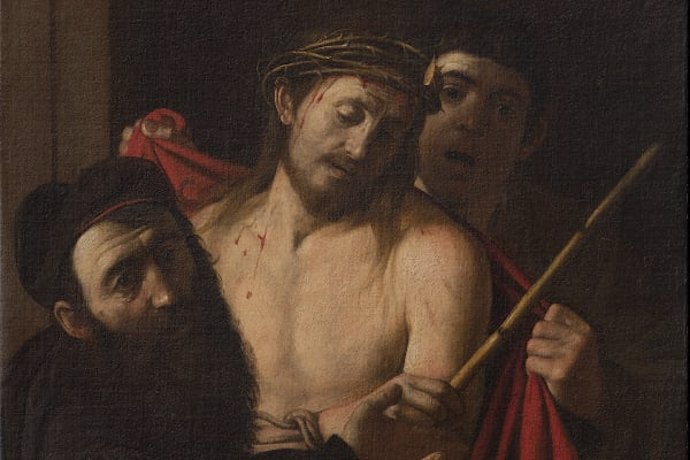 Detalle de Ecce Homo (después de la restauración) en una imagen cedida por cortesía de colección privada.