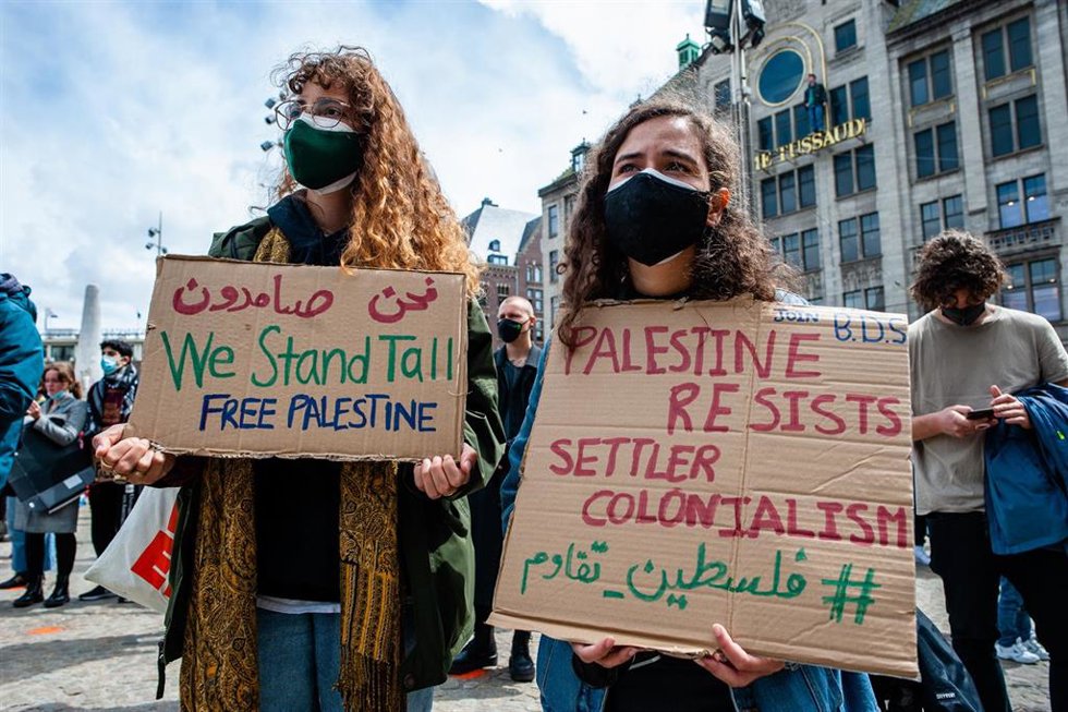 Archivo - Una manifestación propalestina en Ámsterdam, Países Bajos