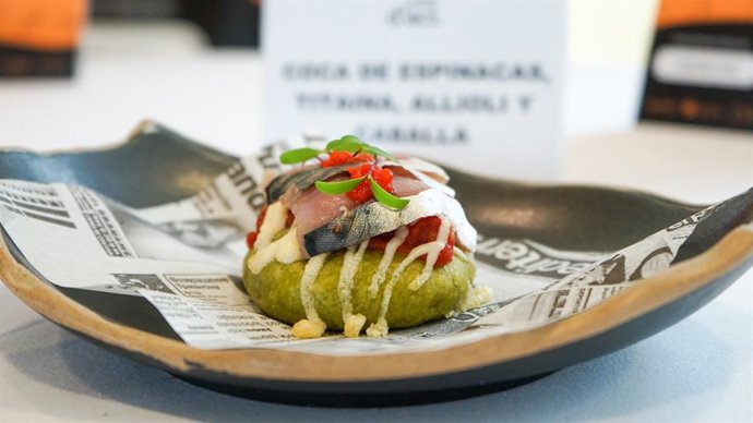 Tapa del restaurant Sant Francesc 52 d'Alcoi que ha guanyat el premi a la Millor Tapa de la Comunitat Valenciana 2024'