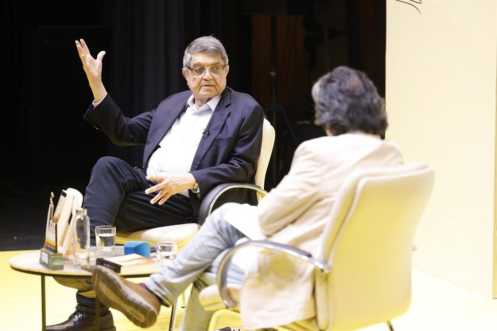 El escritor Sergio Ramírez, en un encuentro en imagen de archivo