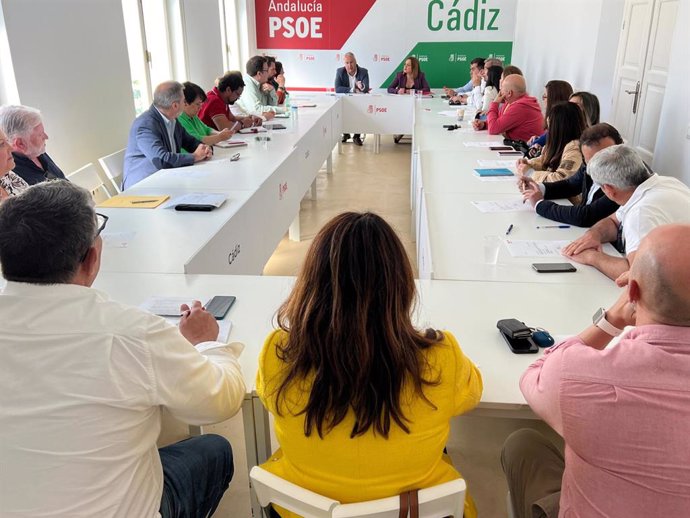 Ruiz Boix en la Ejecutiva Provincial del PSOE de Cádiz.