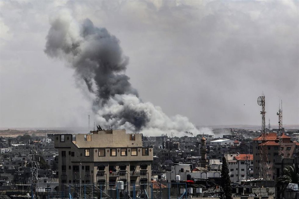 Un bombardeo sobre Rafá, en el sur de la Franja de Gaza