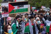 Foto: Estudiantes de Oxford y Cambridge acampan en apoyo a Gaza
