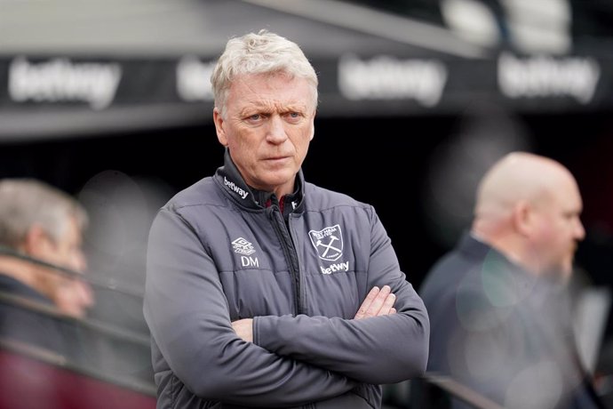 27 April 2024, United Kingdom, London: West Ham United manager David Moyes is pictured ahead of the English Premier League soccer match between West Ham United and Liverpool at the London Stadium. Photo: Adam Davy/PA Wire/dpa