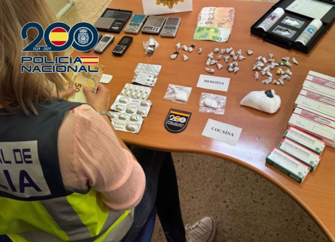 Material intervingut per la Policia Nacional