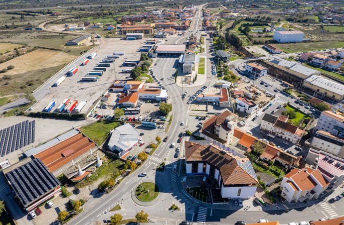 Terrenos donde se ubicará el 'megahub' en Fuentes de Oñoro (Salamanca)