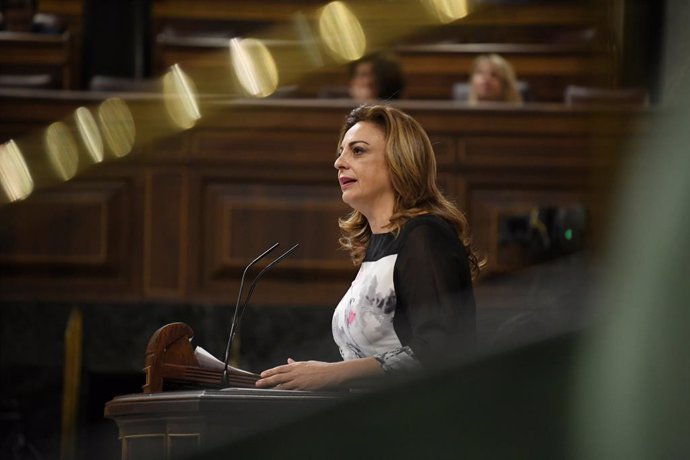 Archivo - La diputada de Coalición Canaria Cristina Valido durante una sesión plenaria, en el Congreso de los Diputados, a 19 de marzo de 2024, en Madrid (España)