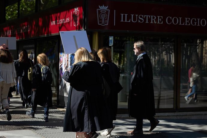 Manifestación de abogados