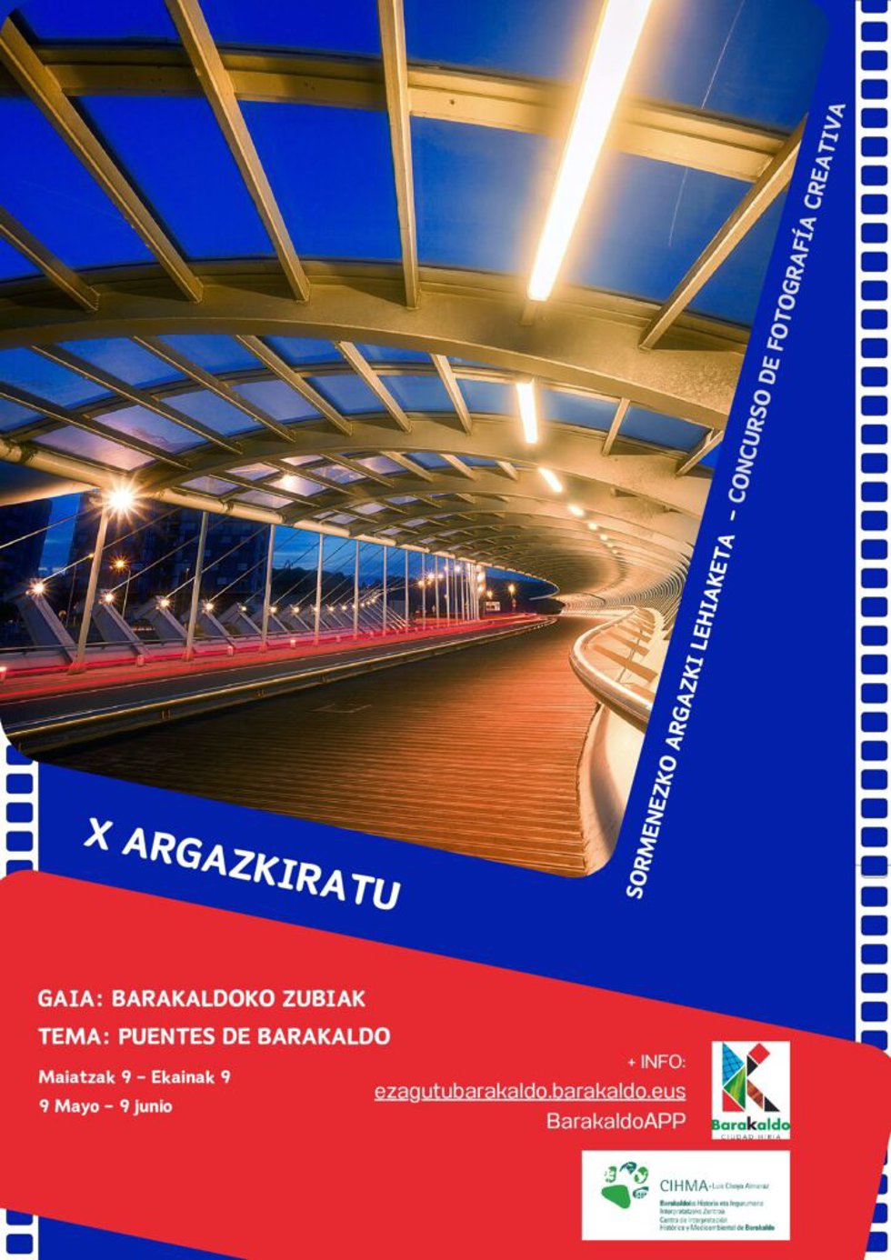Cartel del concurso de fotografía de Barakaldo