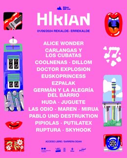 Cartel de 'Hirian' 2024 en Bilbao.