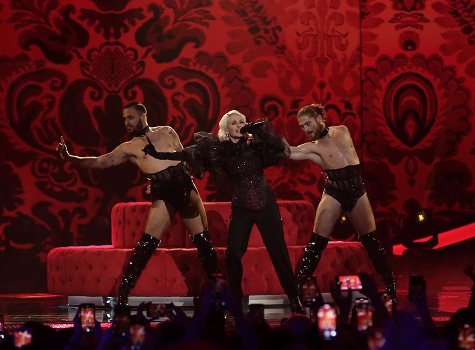 Archivo - La escenografía de Nebulossa en Eurovisión