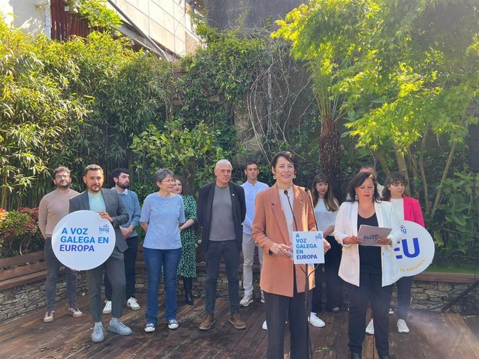 Presentación de la candidatura del BNG para las europeas del 9 de junio de 2024, con Ana Pontón y Ana Miranda