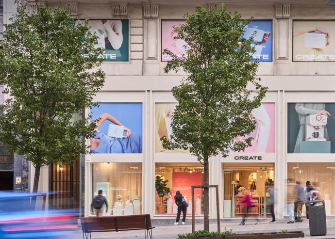 Tienda Pop-up de Create en la Gran Vía de Madrid