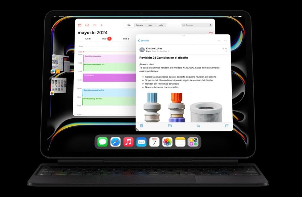 Tableta iPad Pro (2024) con teclado Magic Keyboard