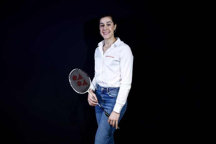Archivo - La jugadora de bàdminton Carolina Marín