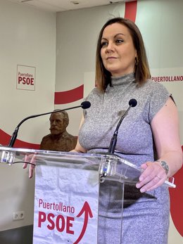 La portavoz del grupo municipal del PSOE en el Ayuntamiento de Puertollano (Ciudad Real), Noelia Caballero,