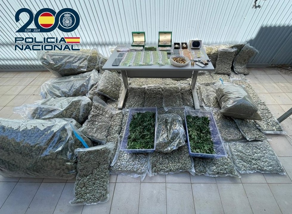 Droga intervenida en una operación.