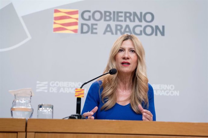 La vicepresidenta segunda y portavoz del Gobierno de Aragón, Mar Vaquero.