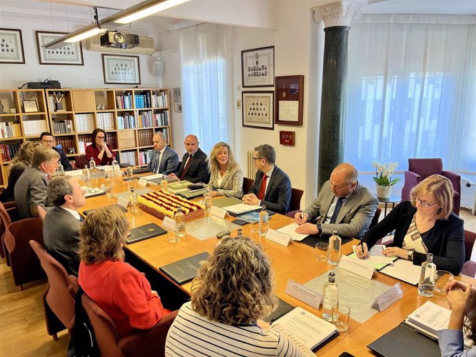 El ministro de Presidencia, Justicia y Relaciones con las Cortes, Félix Bolaños, visita el Consell de l'Advocacia Catalana (Cicac).